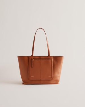 Sacs Fourre Tout Ted Baker Leather Marron Femme | IVZ-08753935